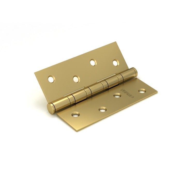 Петля универсальная Fuaro 4BB 100x75x2.5 SB, цвет матовое золото, 2 шт.