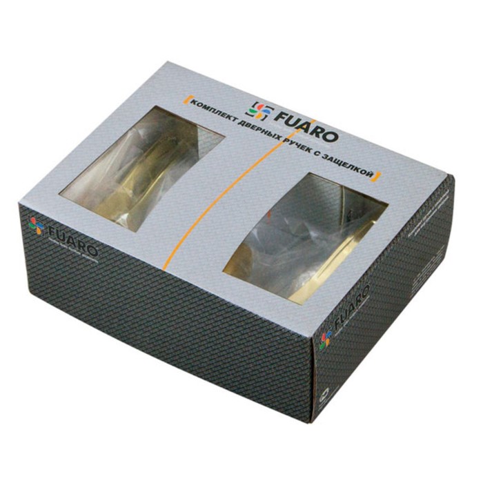 Ручка защелка Fuaro 891 PB-B, с фиксатором, цвет золото