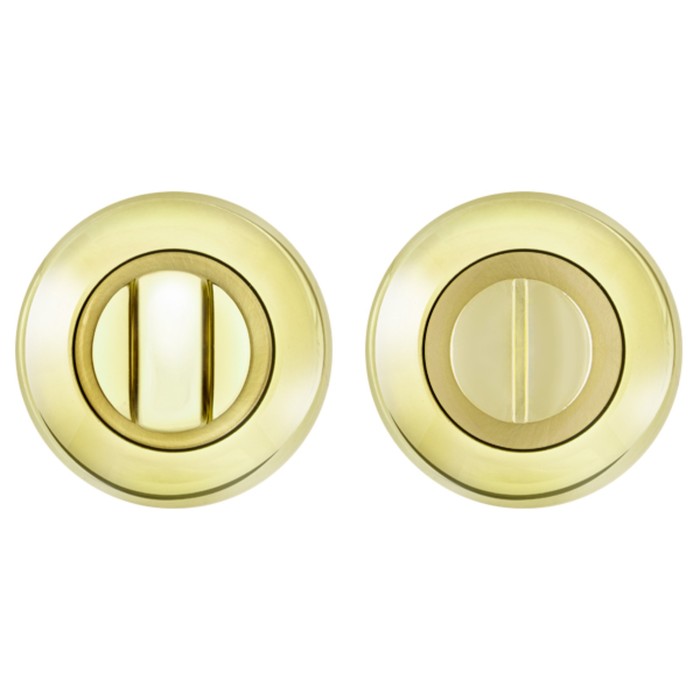 Ручка поворотная Fuaro BK6 RM GP/SG-5, цвет матовое золото/золото