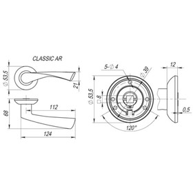 

Ручка раздельная Fuaro CLASSIC AR AB/GP-7, квадрат 8x140 мм, цвет бронза/золото