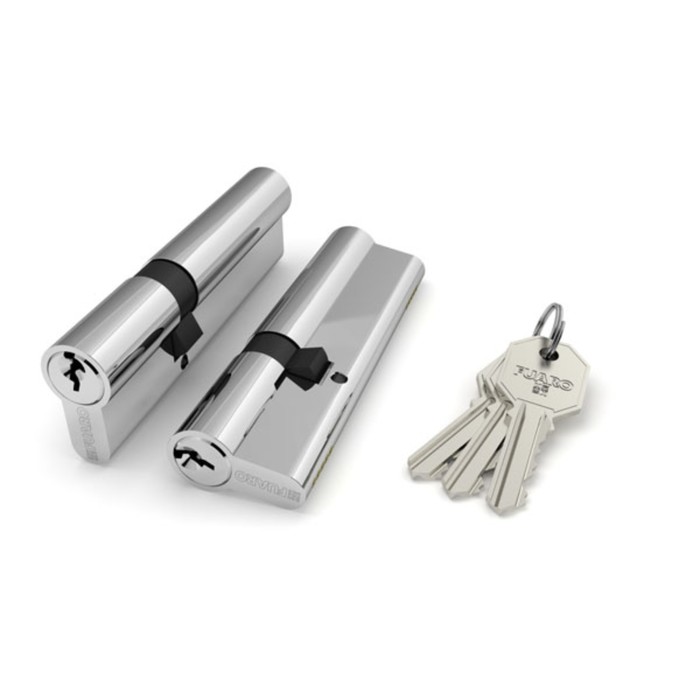 Цилиндровый механизм Fuaro 100 CA 90 (30х10х50) CP, 3 ключа, цвет хром