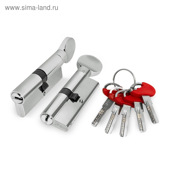 

Цилиндровый механизм Fuaro D-PRO502/70 (30х10х30) CP, с вертушкой, 5 ключей, цвет хром