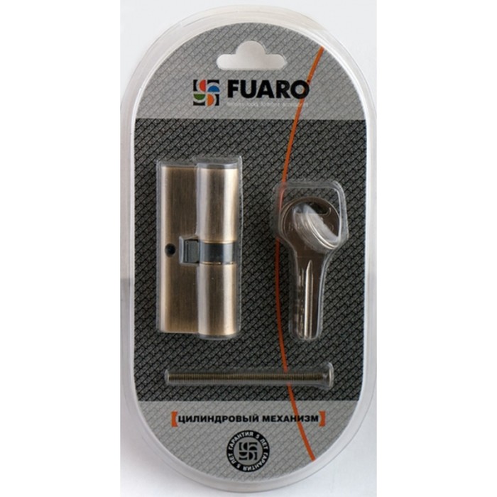 Цилиндровый механизм Fuaro R300/70-BL (30х10х30) BBP, 5 ключей, цвет латунь