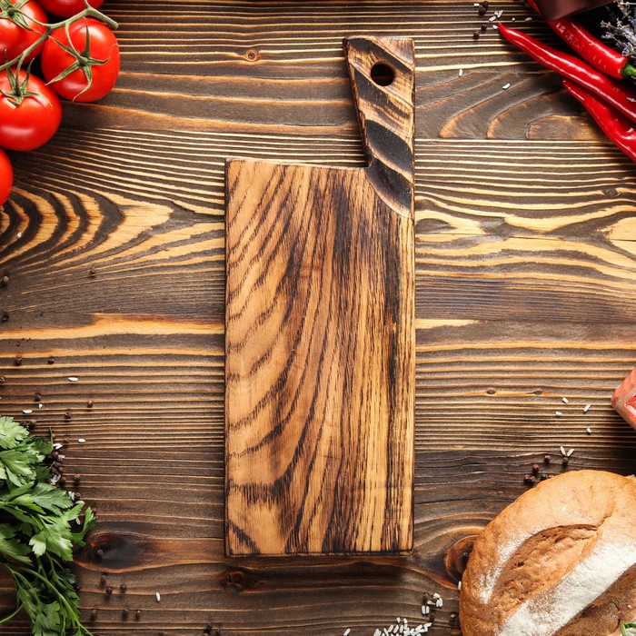 Доска для нарезки и подачи "Хамон, массив дуба, 37х14 см