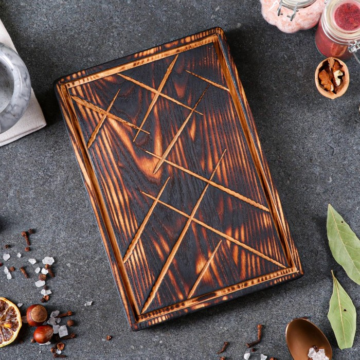 Доска для нарезки и подачи, 25х17 см