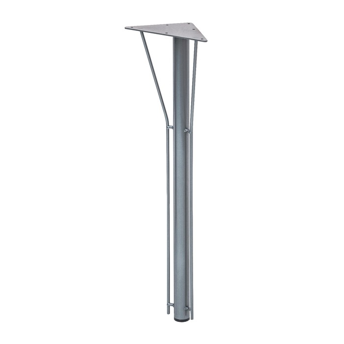 Опора для стола 500, 750х50х50, Металлик