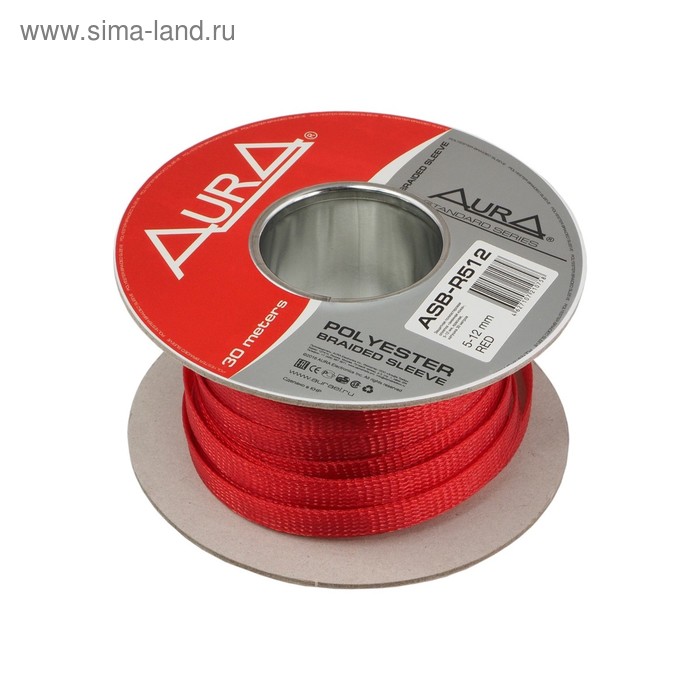 

Кабельная оплётка Aura ASB-R512 полиэстер 5-12мм, красный, 30 метров