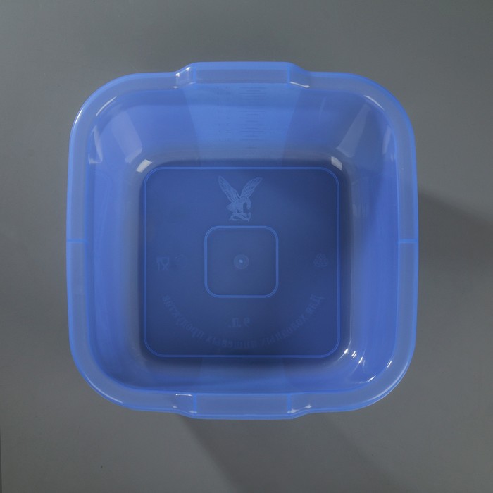 Таз квадратный 9 л, цвет МИКС