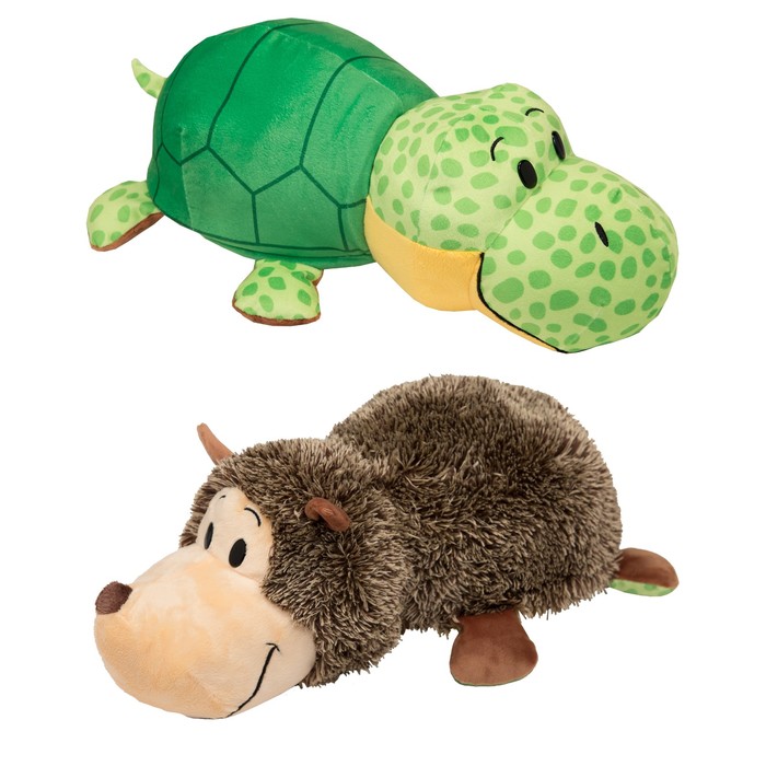 Мягкая игрушка-вывернушка 2 в 1 "Ёж-Черепаха", 40 см