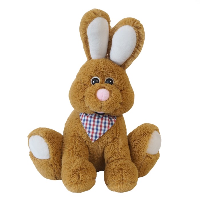 Мягкая игрушка "Зайчик Роджер", цвет шоколадный, 55 см