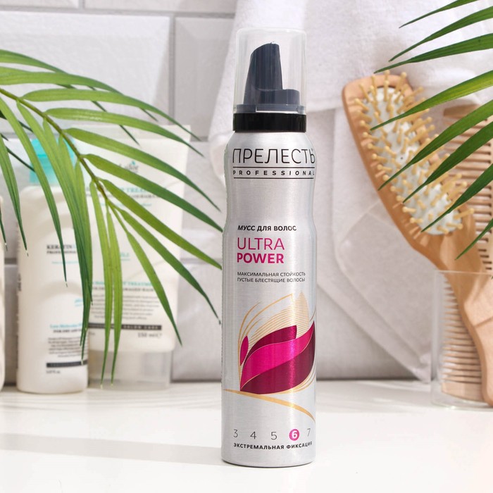 Мусс для укладки Прелесть Professional Ultra Power, экстремальная фиксация, 160 мл