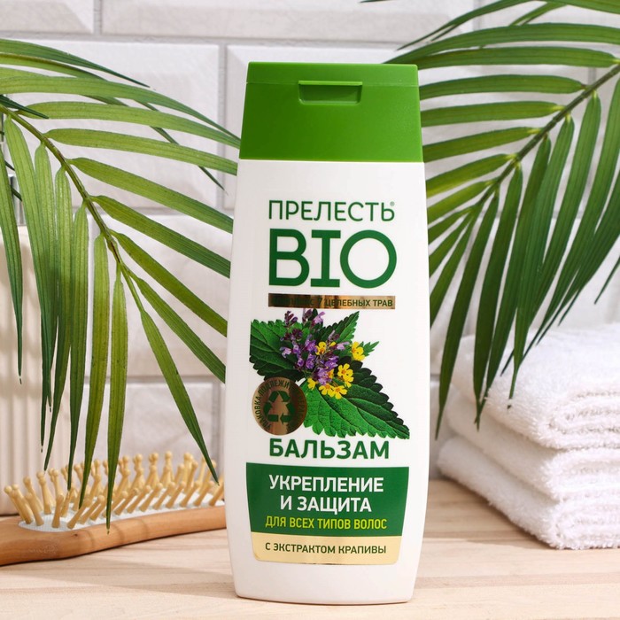 Бальзам для волос Прелесть Bio Укрепление и Защита, для всех типов волос, 250 мл