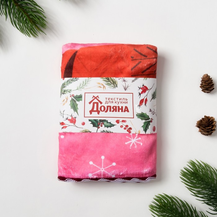 Полотенце микрофибра "Доляна" Хрюша, 40х60 см, п/э 200 гр/м2