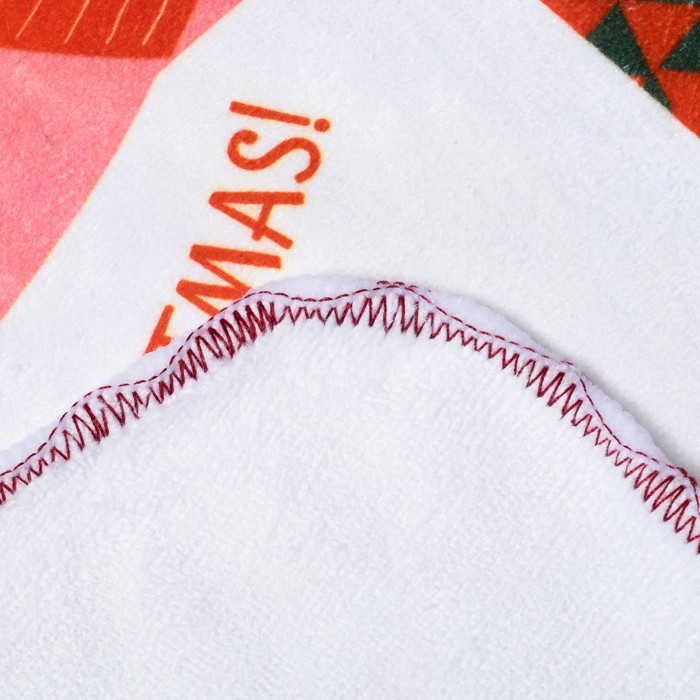 Полотенце микрофибра "Доляна" Счастливого Рождества, 40х60 см, п/э 200 гр/м2