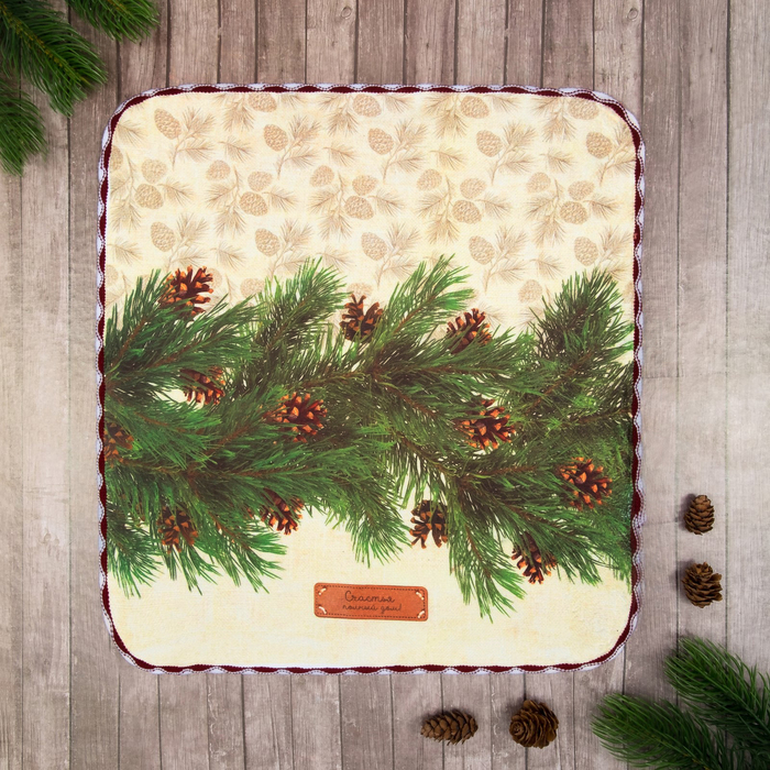 Полотенце микрофибра "Доляна" Счастья в дом 30х30 см, п/э 200 гр/м2