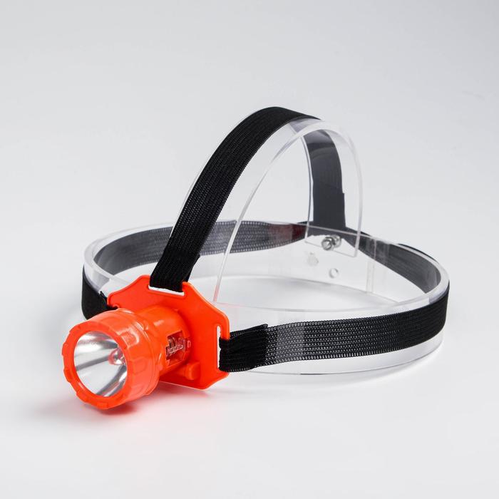 фото Фонарь налобный, lr1130 3 шт, 5 х 6.5 см, микс