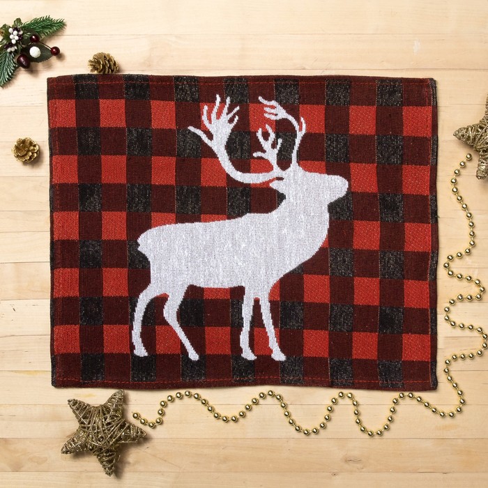 Салфетка "Новый Год" 33*45±3 см,100% п/э,гобелен