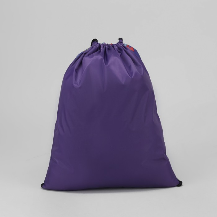 Мешок для обуви, отдел на шнурке, цвет фиолетовый