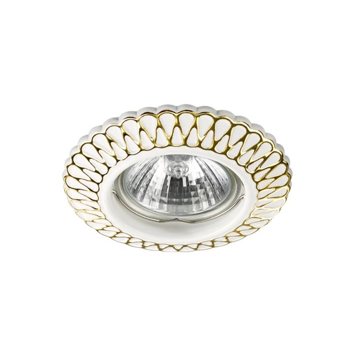 Встраиваемый светильник Novotech, 50 Вт, GX5,3, 12 В, 60x60 мм, d=60 мм, белый