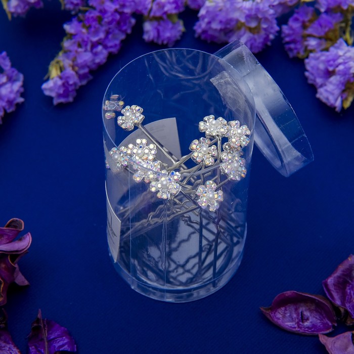 Шпилька для волос "Белая ромашка"