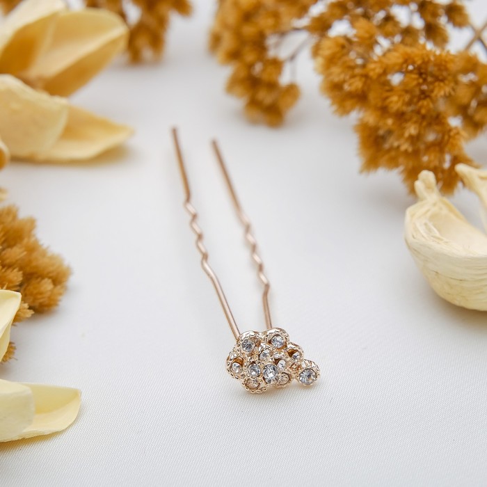 Шпилька для волос "Золотая роза"