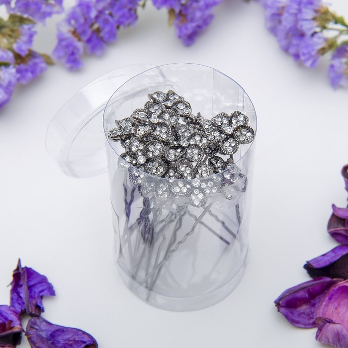 Шпилька для волос "Ночная незабудка"