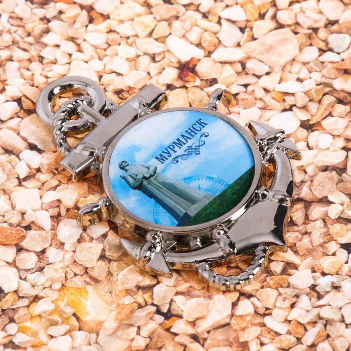 Магнит в форме якоря «Мурманск. Памятник "Алёше»