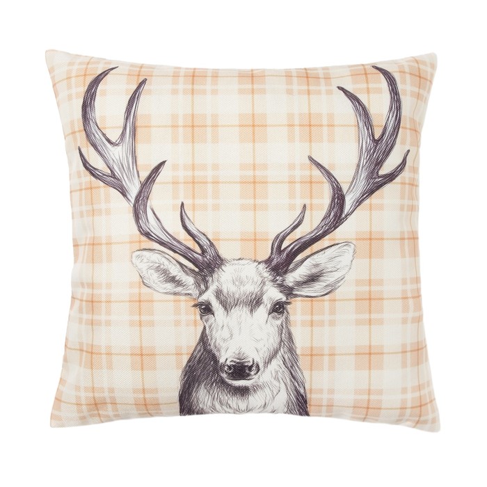 Наволочка декоративная "Этель" Олень 40х40 см, рогожка, 100% пэ