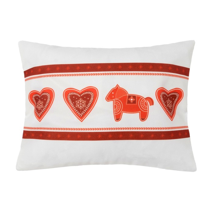 Наволочка декоративная "Этель" Scandy 30х40 см, рогожка, 100% пэ