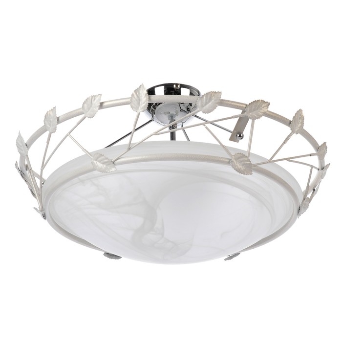 Люстра "Бесконечность" 3х60Вт Е14  слоновая кость 47х47х29см.