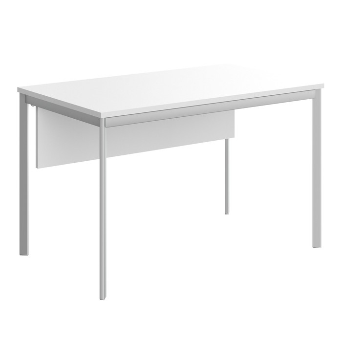 Стол письменный Imago S СП-2SD, 1200х720х755 мм, белый/алюминий