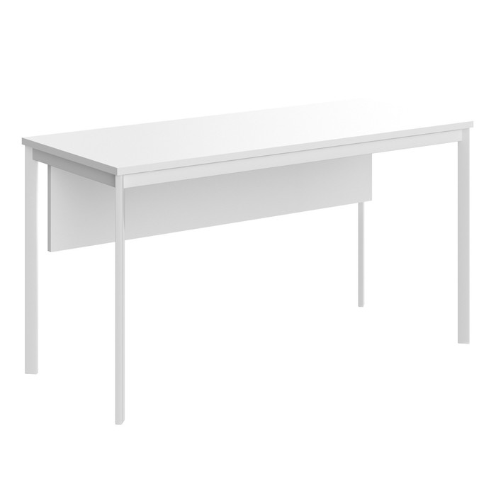 Стол письменный Imago S СП-3.1SD, 1400х600х755 мм,  белый/белый полуматовый