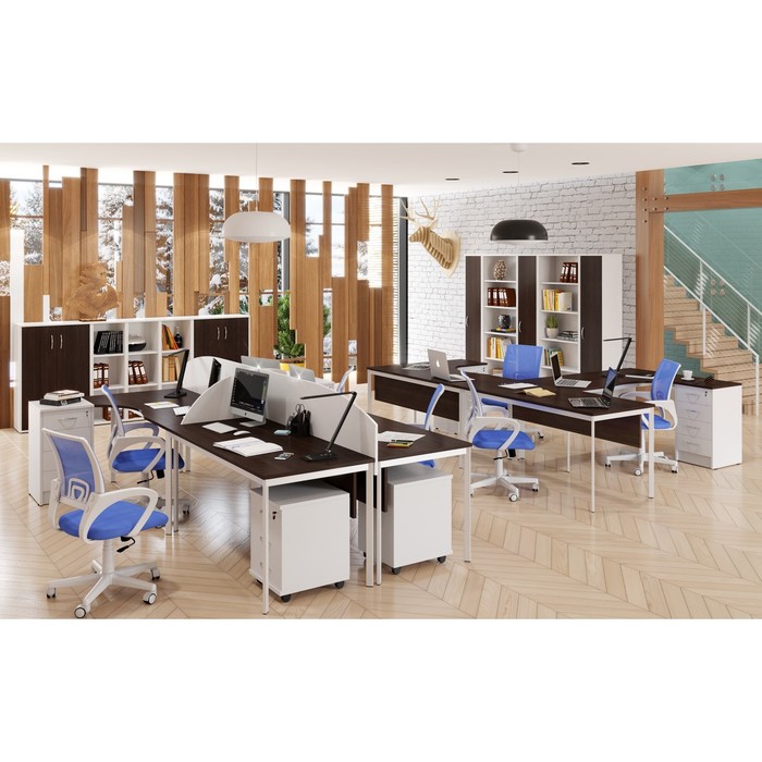 Стол письменный Imago S СП-4S, 1600х720х755 мм, венге магия/алюминий