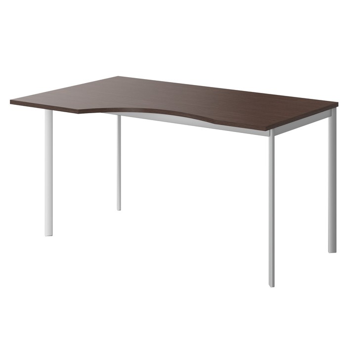 Стол эргономичный Imago S СА-2S(L), 1400х900х755 мм, венге магия/алюминий
