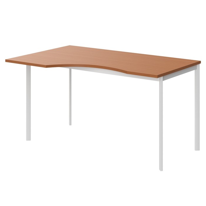 Стол эргономичный Imago S СА-2S(L), 1400х900х755 мм, груша ароза/белый полуматовый