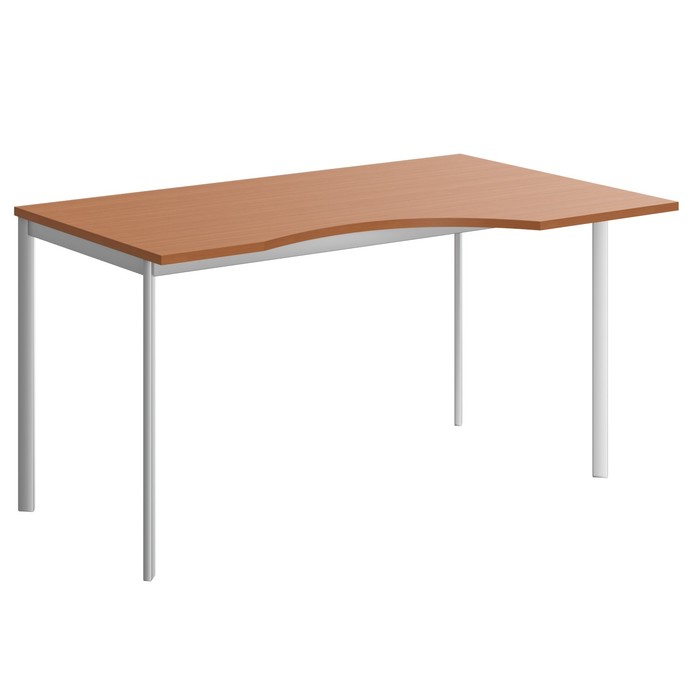 Стол эргономичный Imago S СА-2S(R), 1400х900х755 мм, груша ароза/алюминий