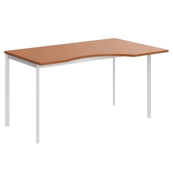Стол эргономичный Imago S СА-2S(R), 1400х900х755 мм, груша ароза/белый полуматовый