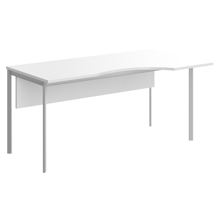 Стол эргономичный Imago S СА-2SD(R), 1400х900х755 мм, белый/алюминий