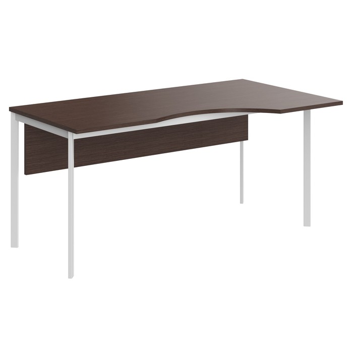 Стол эргономичный Imago S СА-2SD(R), 1400х900х755 мм, венге магия/белый полуматовый