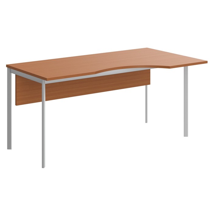 Стол эргономичный Imago S СА-2SD(R), 1400х900х755 мм, груша ароза/алюминий