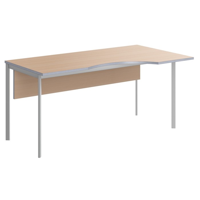 Стол эргономичный Imago S СА-2SD(R), 1400х900х755 мм, клён/алюминий
