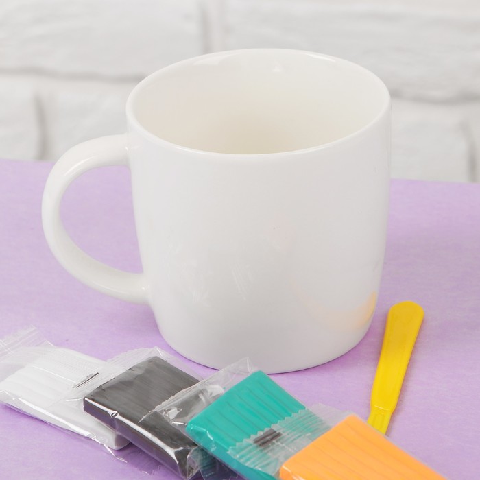 Кружка для декора полимерной глиной "Лиса", 250 мл