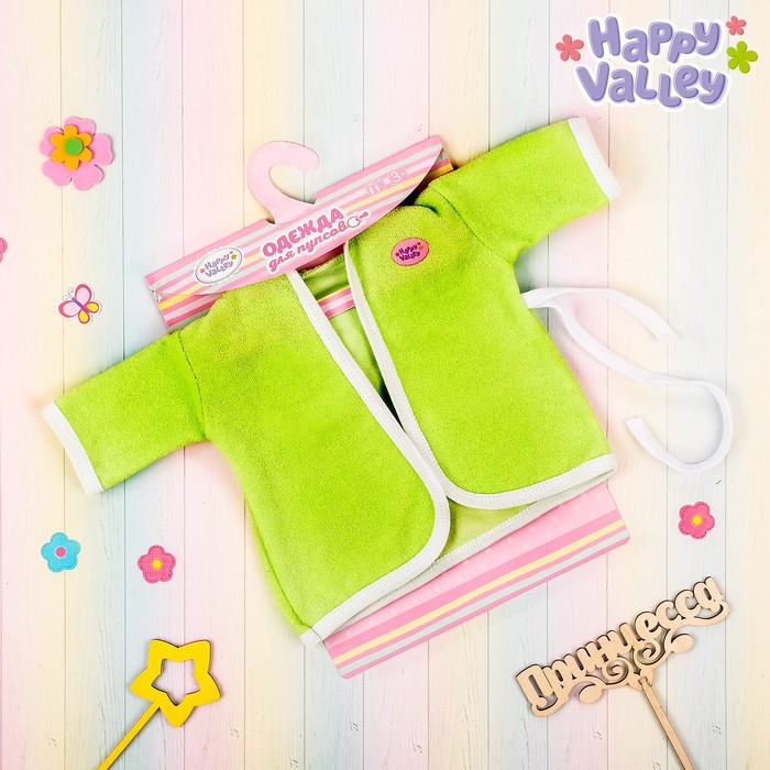 Халат махровый «Весенний», для пупса 38-42 см
