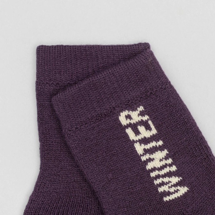 Носки детские шерстяные, цвет цвет фиолетовый, размер 14-16