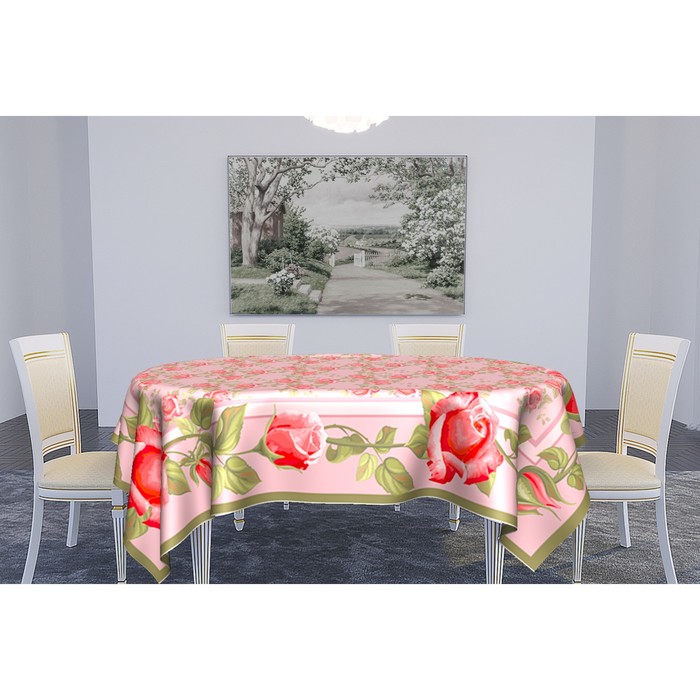 Скатерть "Цветочек" 145х145 см