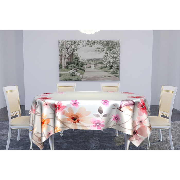 Скатерть "Цветочек" 145х145 см