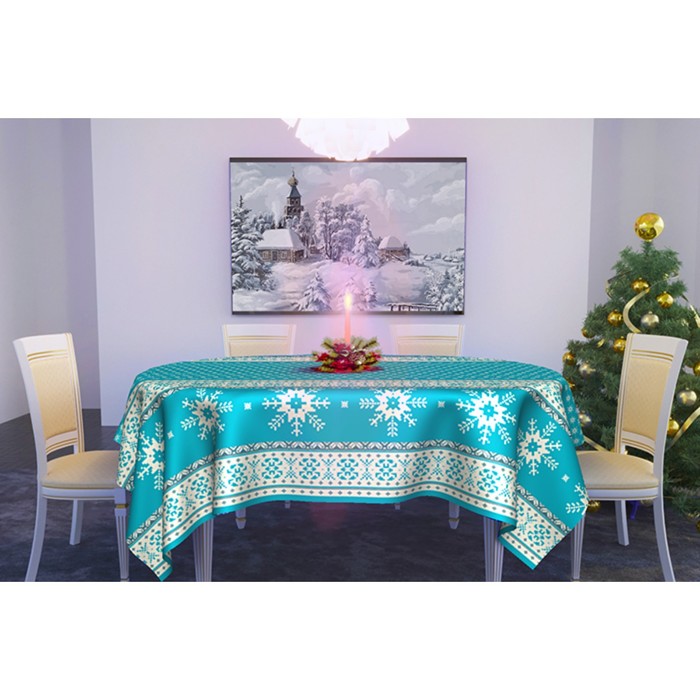 Скатерть "Зимняя" 08 145х145 см