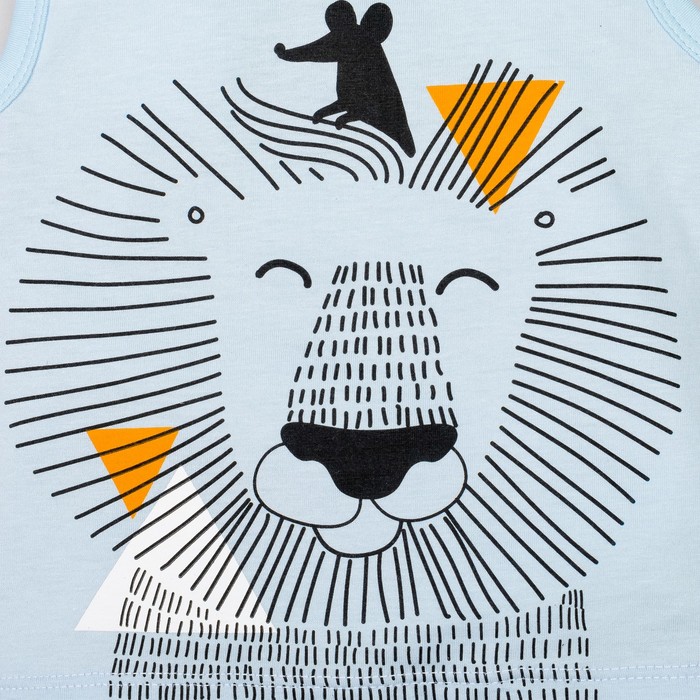 Костюм детский: майка и брюки Крошка Я "Сафари", рост 86-92см (1,5-2 года)