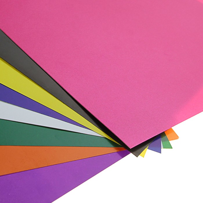 Бумага цветная А4, 8 листов, 8 цветов "Аквариум", самоклеящаяся