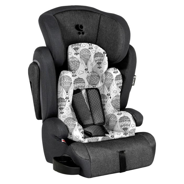 Автокресло Lorelli HB01 Omega SPS, группа 1-2-3 (9-36 кг), Чёрный / Black Ballons 1857